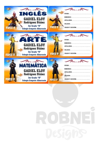 Free Fire Etiqueta